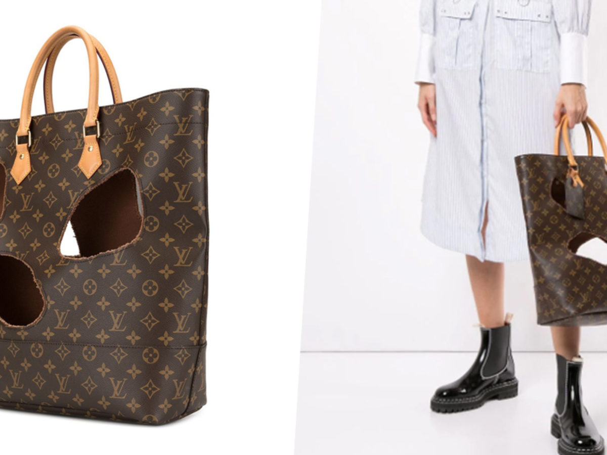 This Louis Vuitton Monogram Tote Comes With Holes Burned Into It