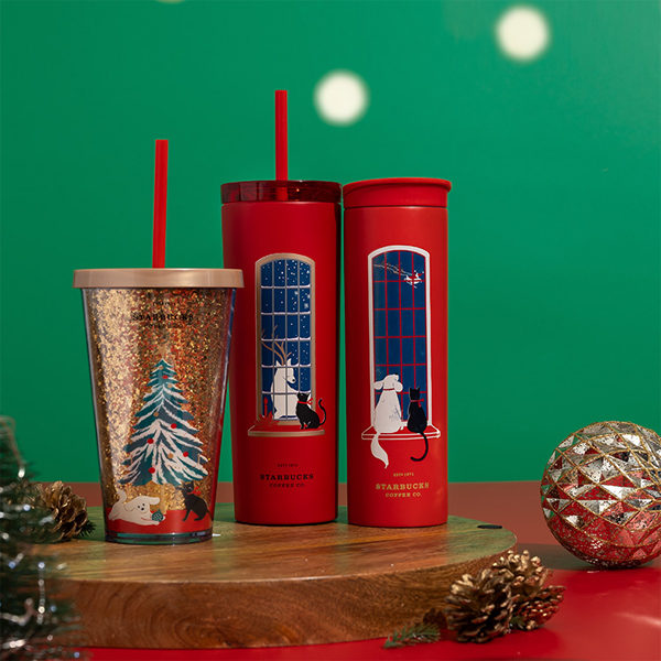 starbucks christmas 2020 glitter cold cup