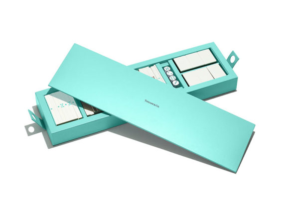 Everyday Objects mahjong set in a Tiffany Blue® leather box