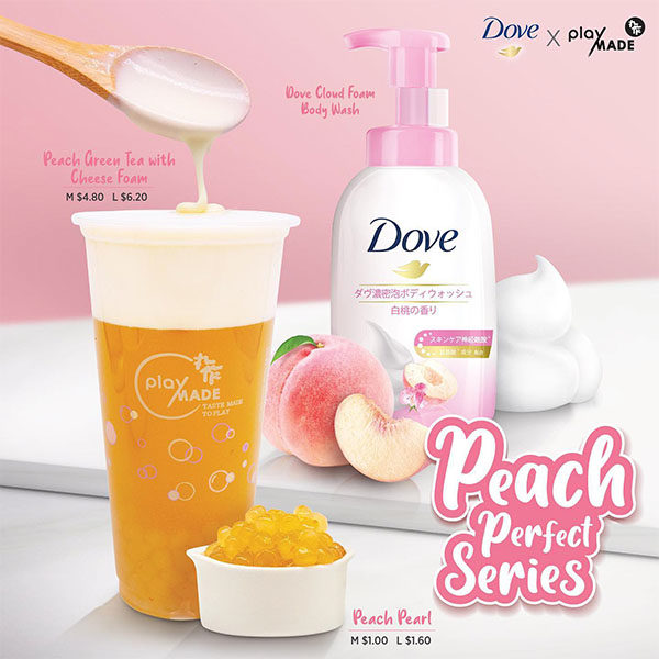 dove x playmade peach perfect series