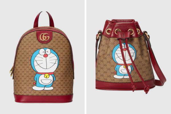 gucci x doraemon bags