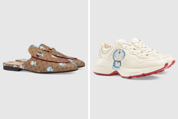 gucci x doraemon shoes