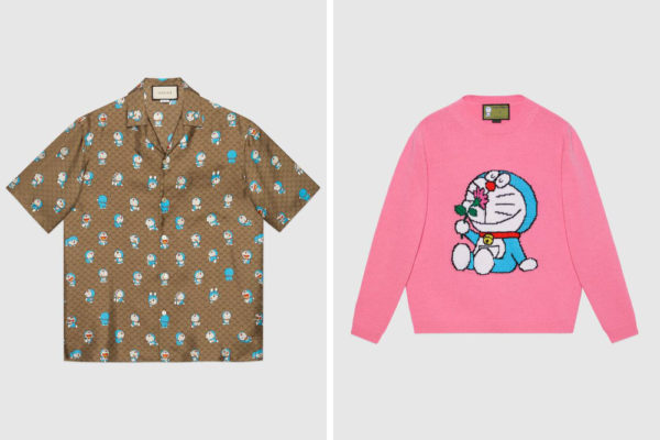 gucci x doraemon tops