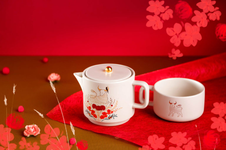 Starbucks Just Launched A CNY Collection With Red, Gold, Floral & Ox