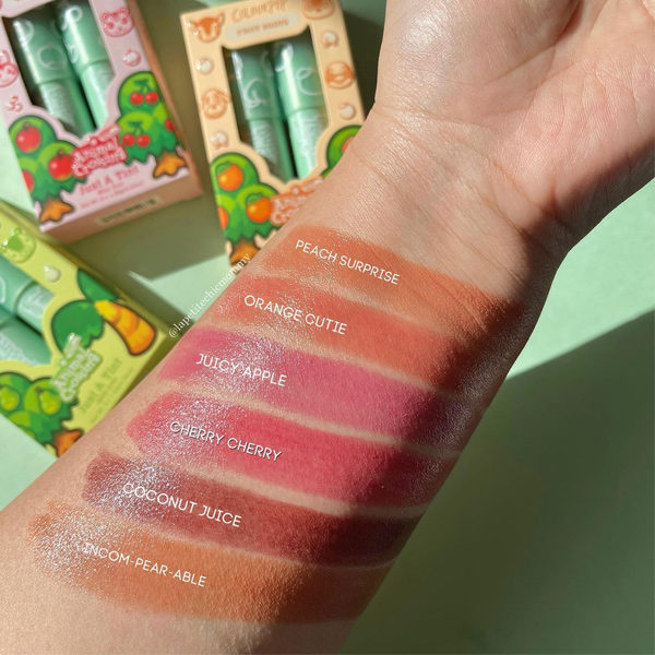 colourpop animal crossing lip tint swatch