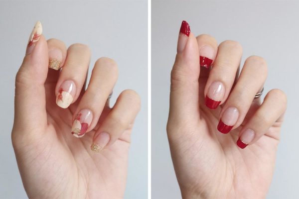 5. Red and Gold CNY Nail Designs - wide 7