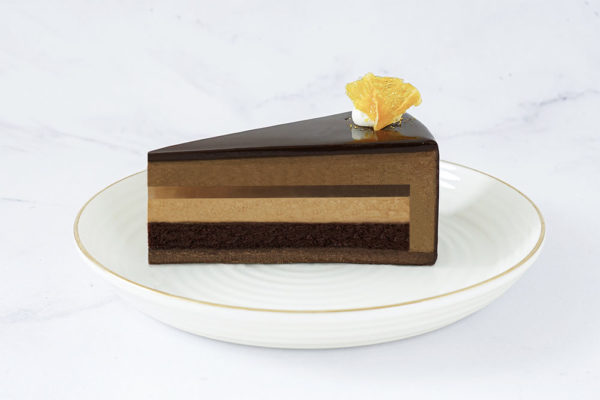 whisky dark chocolate mousse lady m one slice