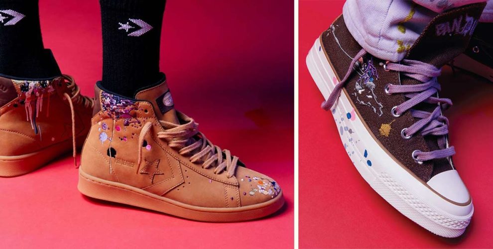 Converse x Bandulu Has Sneakers Embroidered With Paint Splatters So You ...