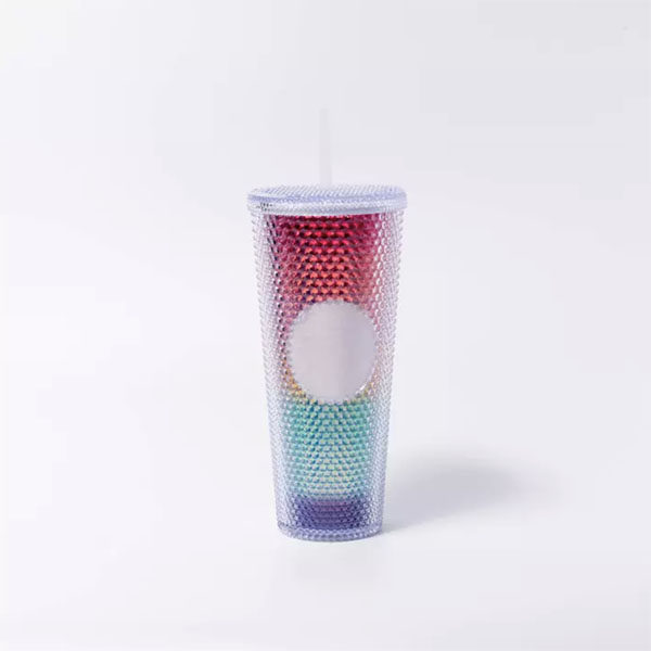 rainbow studded starbucks