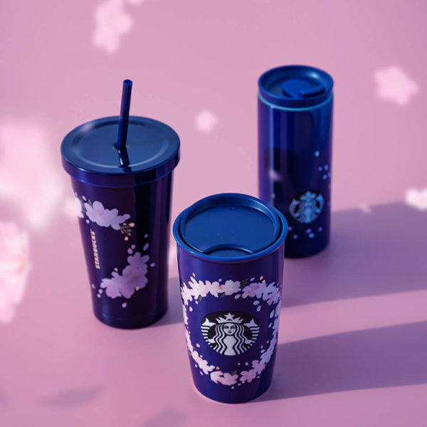 starbucks sakura 2021 navy bottle