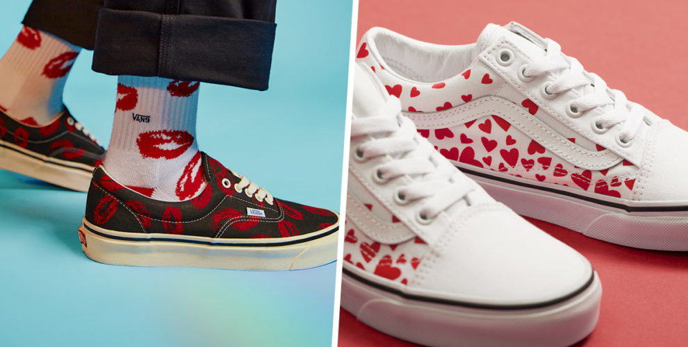 vans with hearts on them