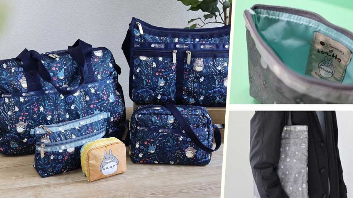 New! Navy Blue LeSportsac My Neighbor Totoro Cosmetic selling Pouches