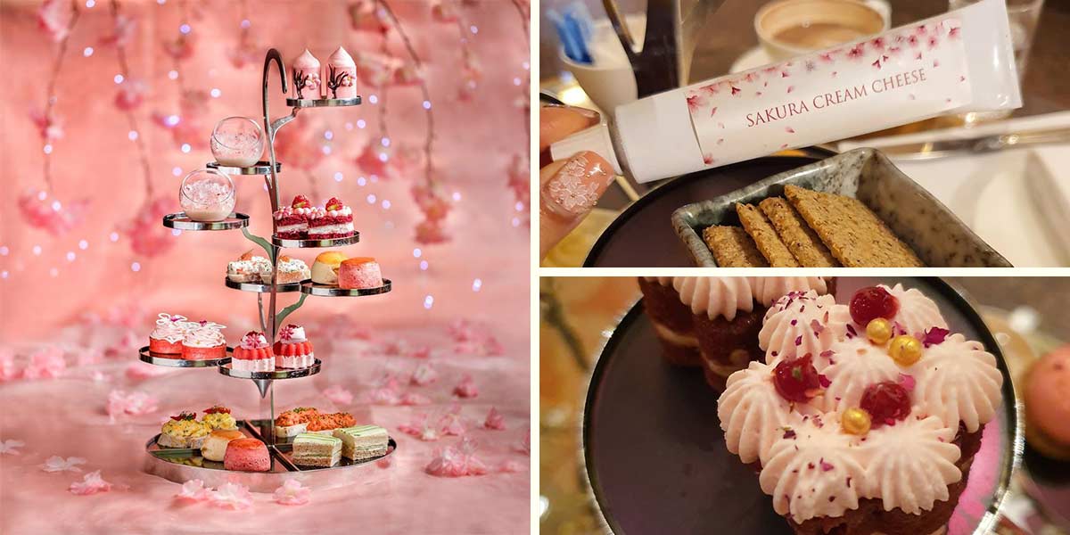 This Sakura Afternoon Tea Set Is Pretty In Pink And Blooming With Sweet & Savoury Treats