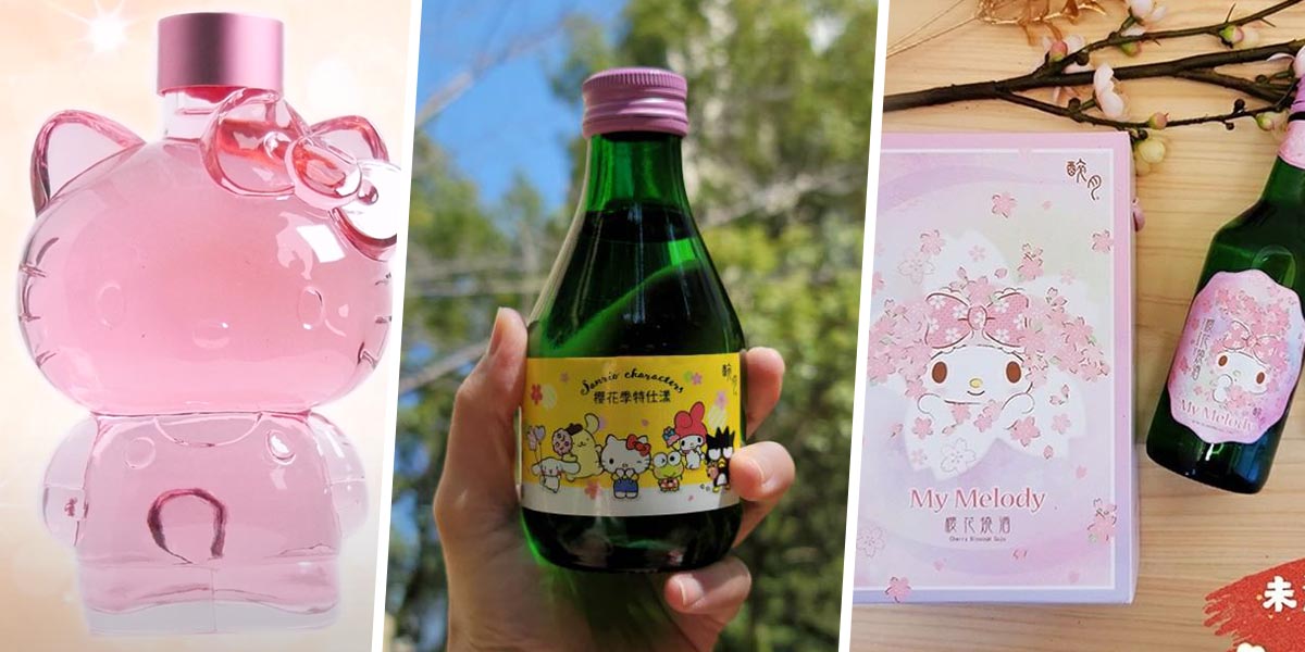 Hello Kitty Wine & Sanrio Soju In Cherry Blossom Flavours Let You Have A Taste Of Sakura Season