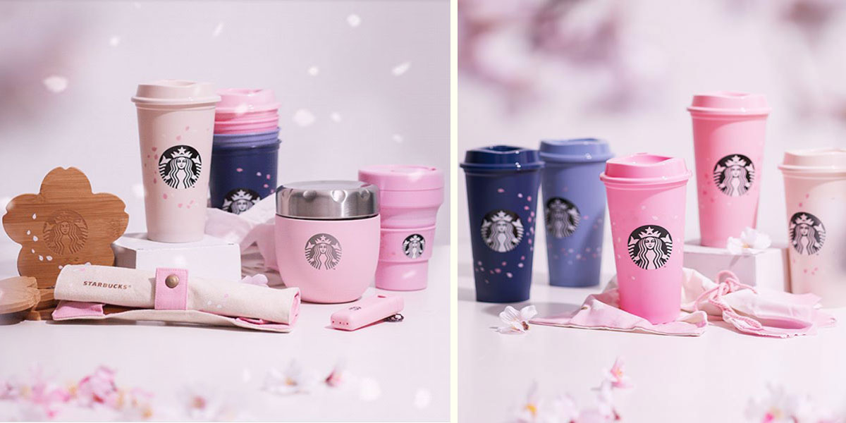 Starbucks Is Launching Sustainable Sakura Merch So Eco-Warriors Can Go Pink This Spring Season