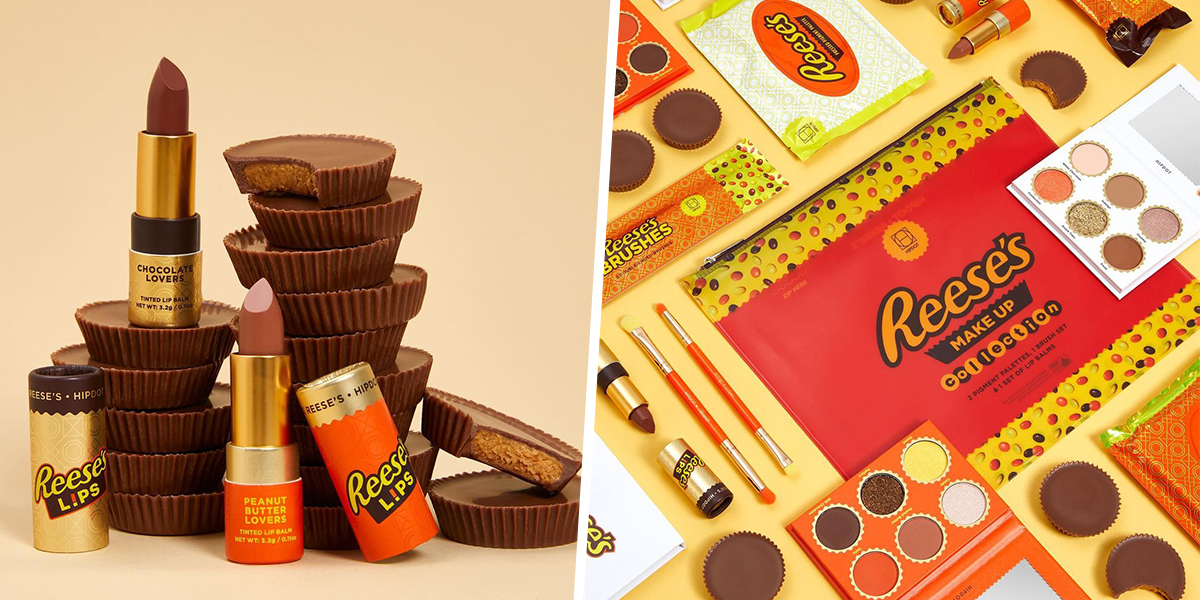 This Reese’s Makeup Collection Has Palettes & Lip Balms That Smell Just Like Its Peanut Butter Cups
