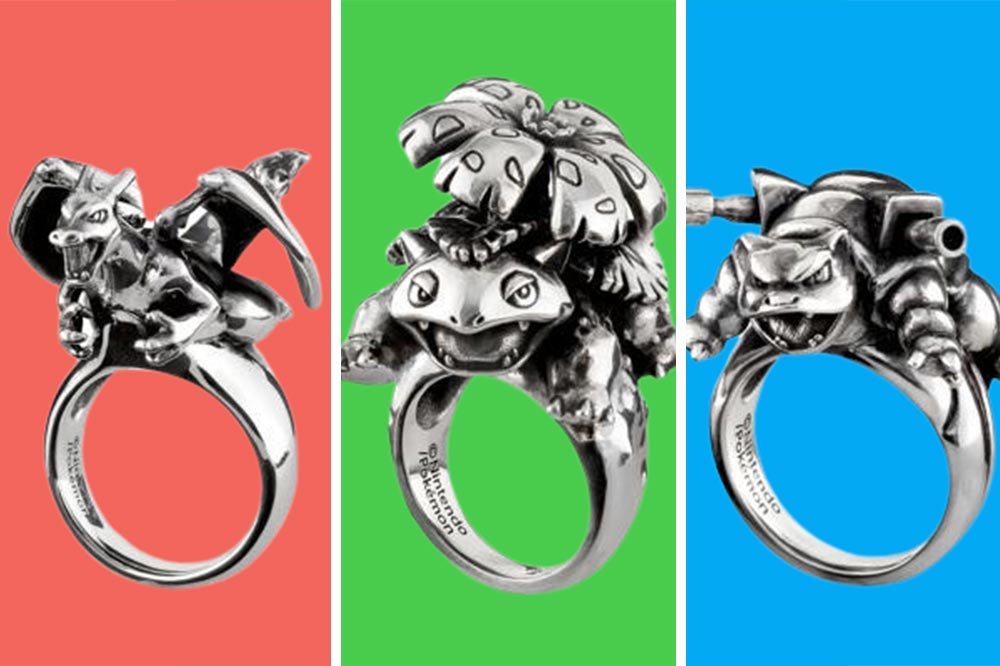 Pokemon Bridal Fair Starters Rings