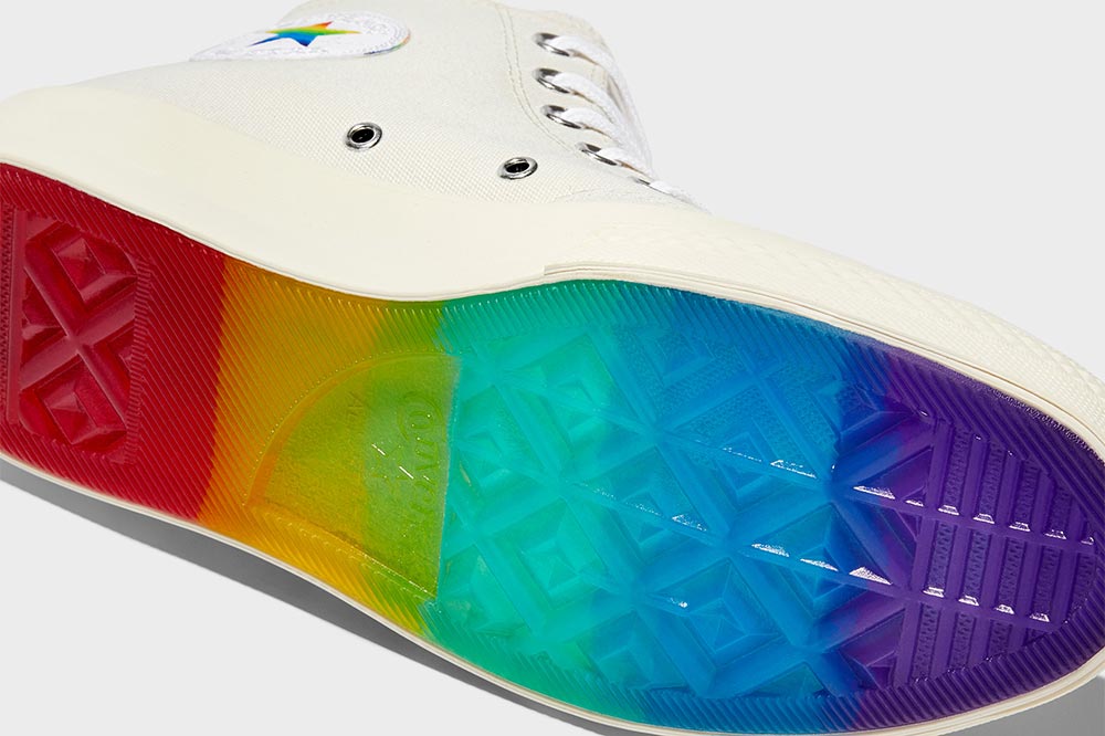 white converse rainbow sole