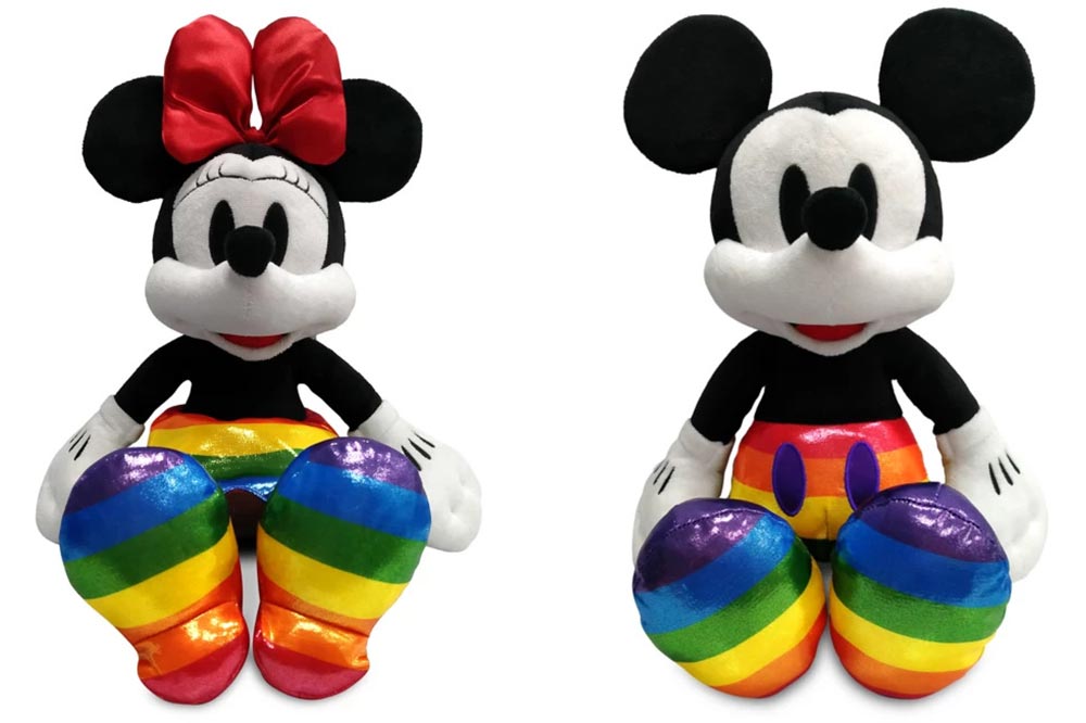Disney Rainbow Collection Mickey Plushies 