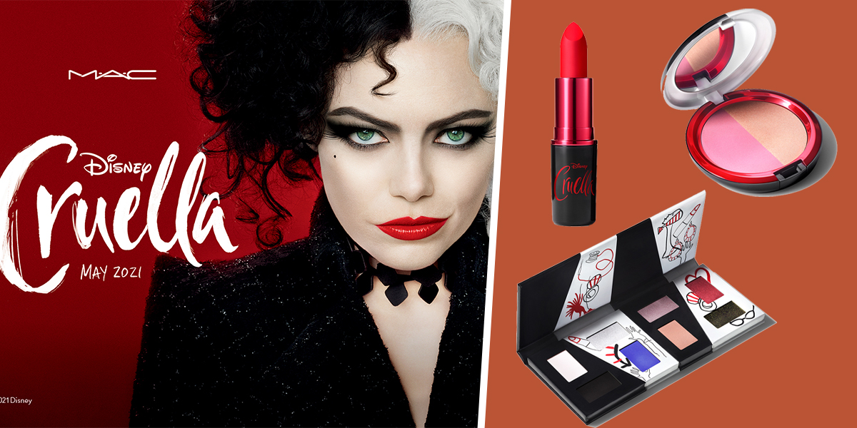 The M.A.C & Cruella Makeup Collection Features Monochrome Designs Just Like The Disney Villain’s Iconic Hairdo
