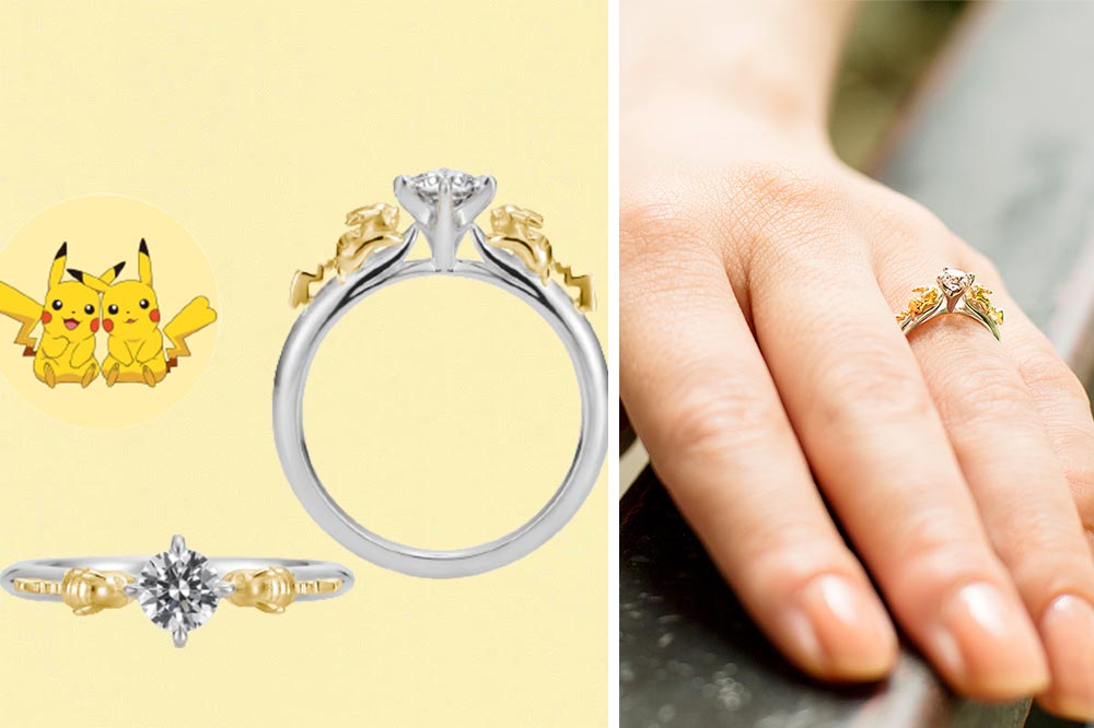 Pokemon Bridal Fair Pikachu Engagement Ring 
