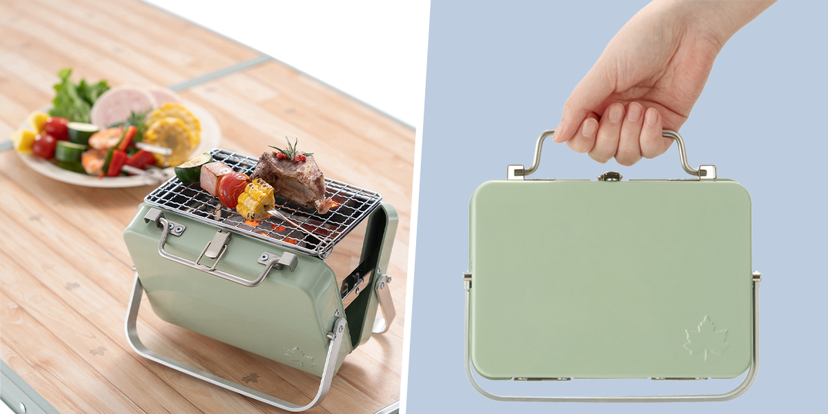 This Portable Charcoal Grill Is Shaped Like A Briefcase So You Can Enjoy A BBQ Date With Bae Anytime