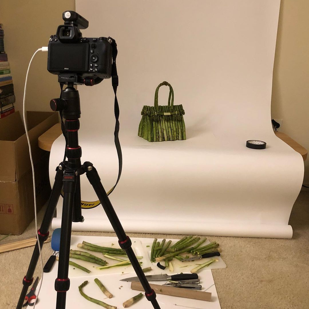 vegetable bag photoshoot