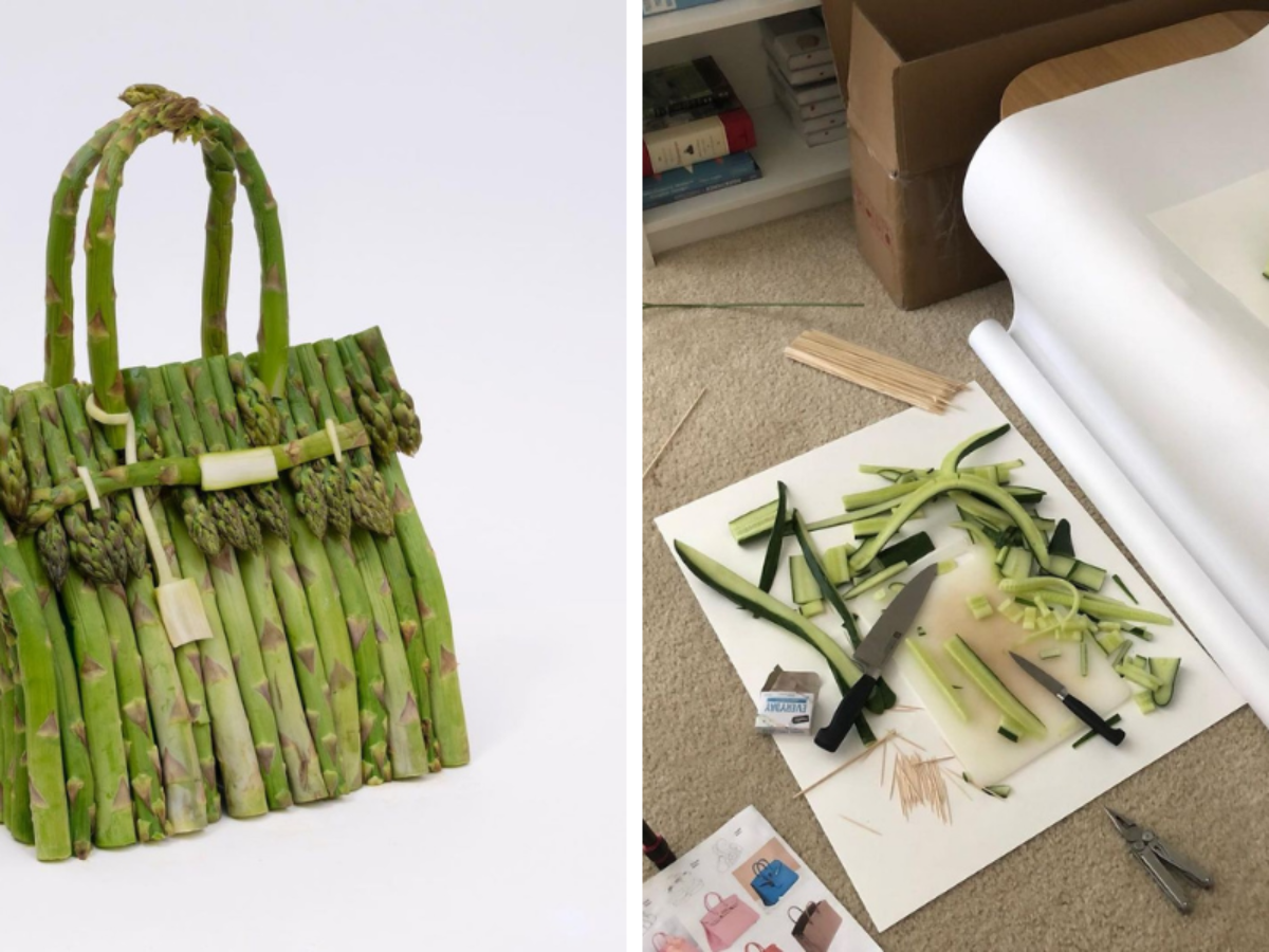 Good enough to eat: Hermes has Birkin bags made of real vegetables