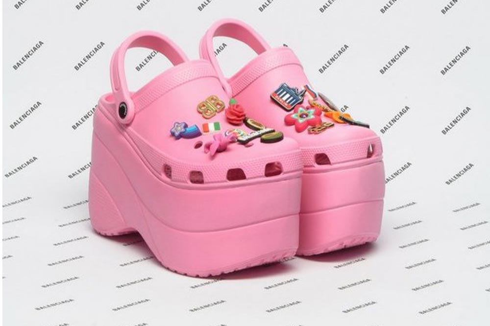 Balenciaga Crocs Platform Clogs