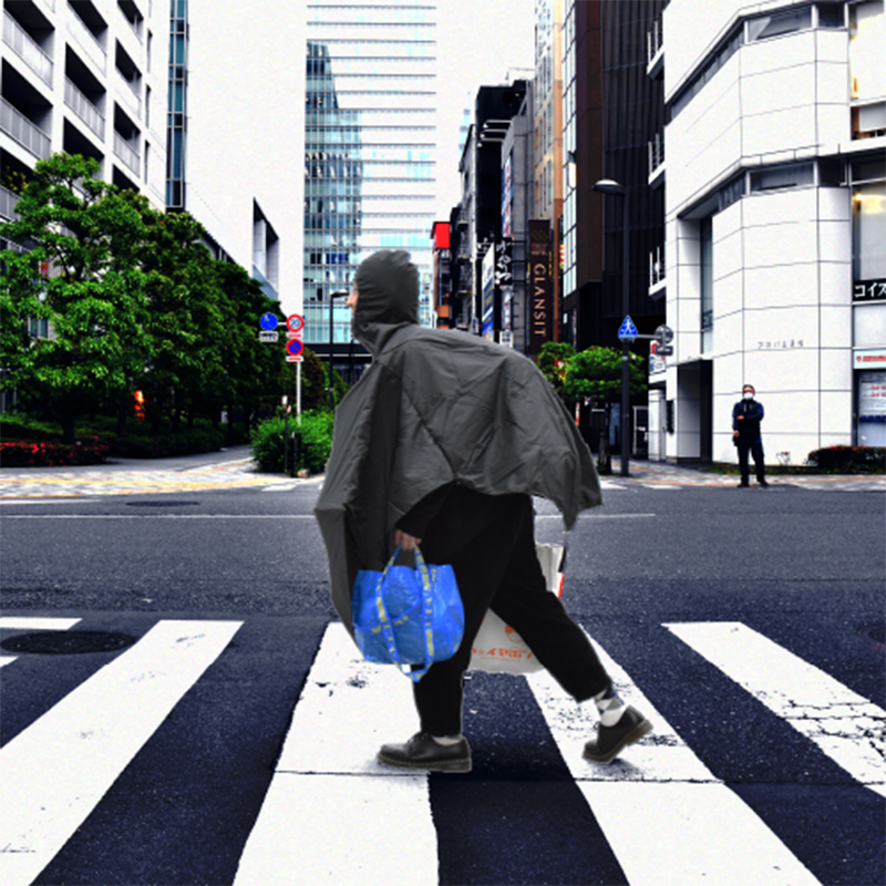 wearable umbrella raincoat