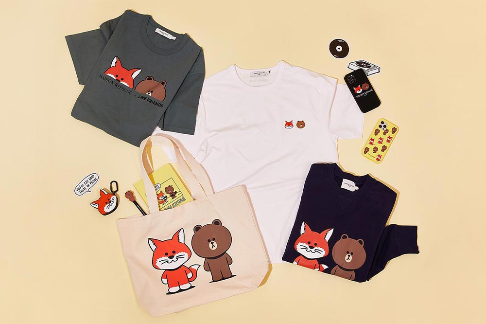 The LINE FRIENDS Collab With Maison Kitsuné Is An Adorable Pairing