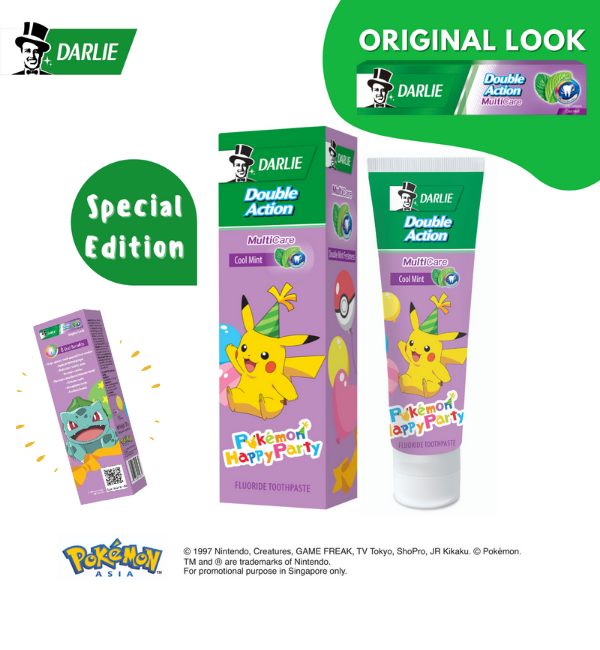 Darlie pikachu toothpaste purple