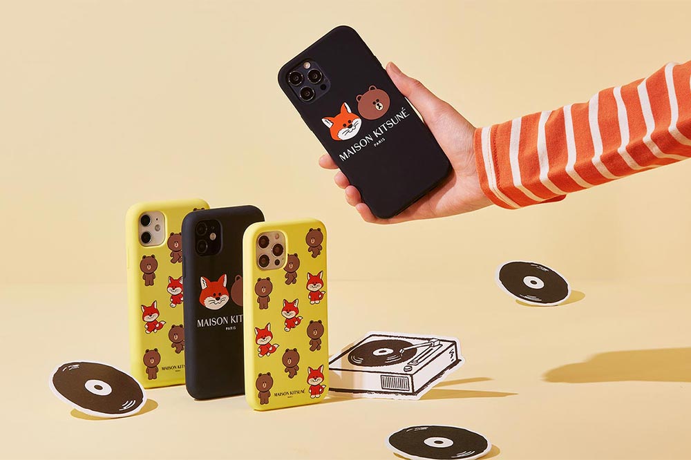 Line Friends Maison Kitsuné Phone Cases