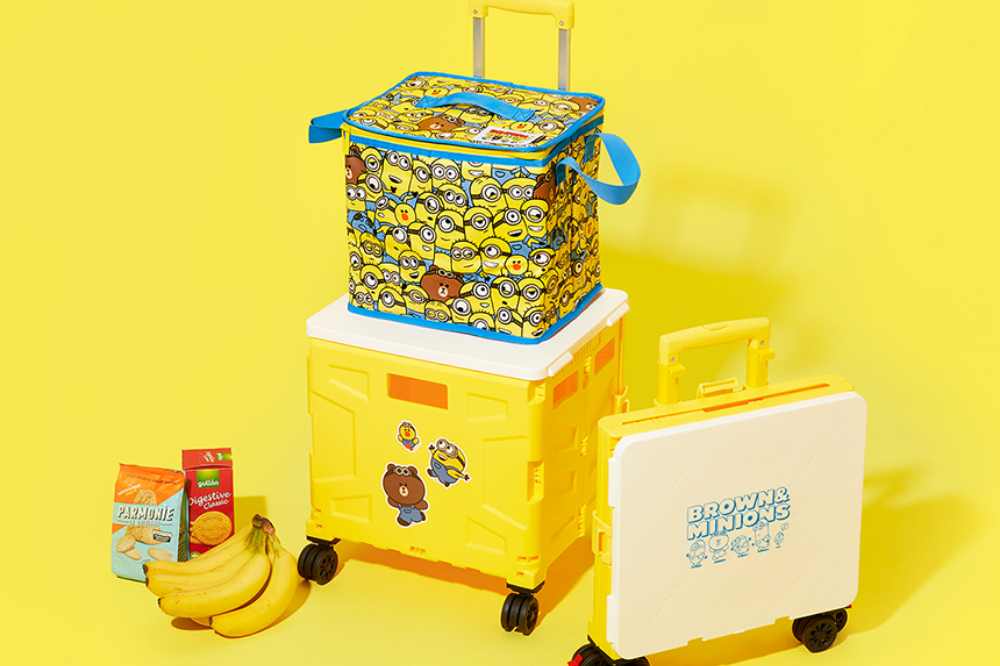 minions and line friends crate 