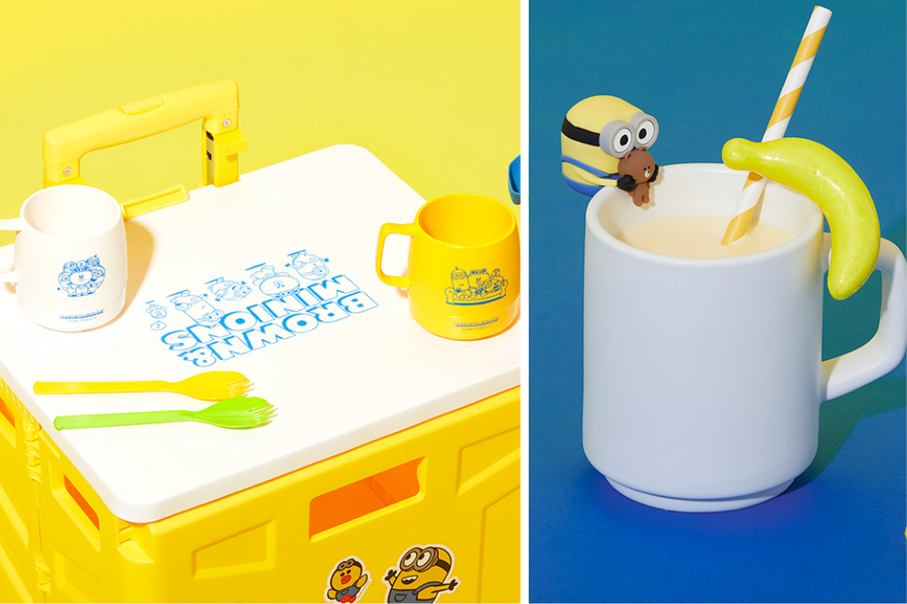 minions line friends - minion cups and drink markers 