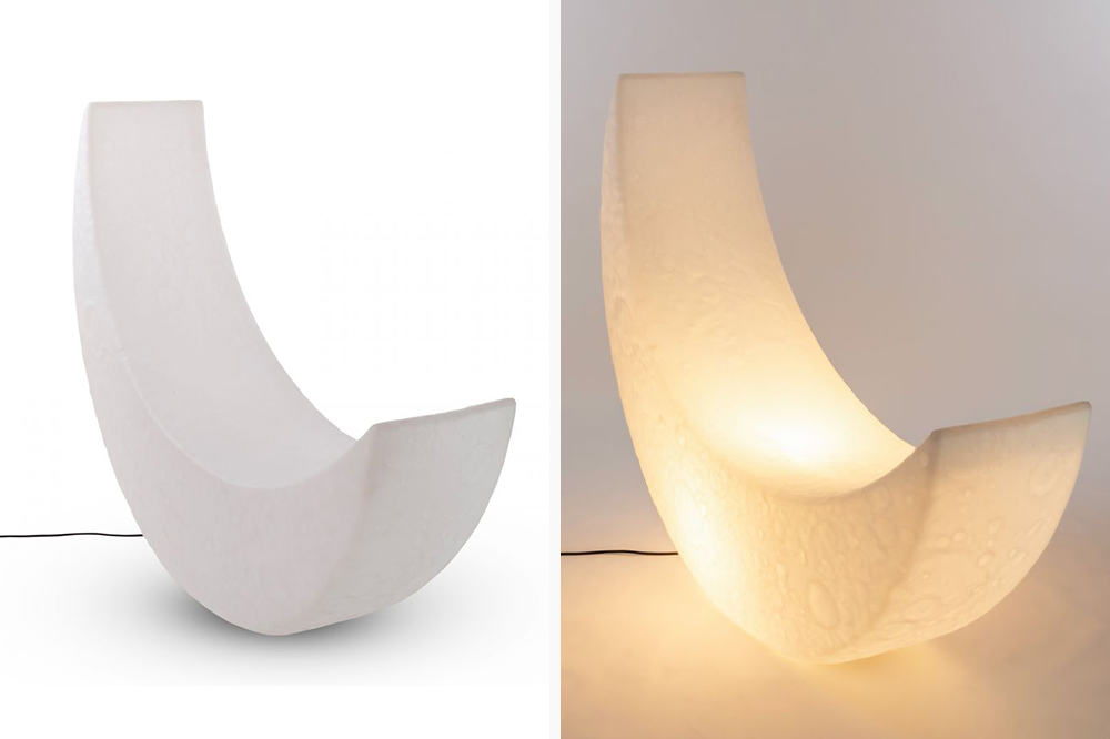 This Crescent Moon Lamp Lets You Feel Like You’re In Space