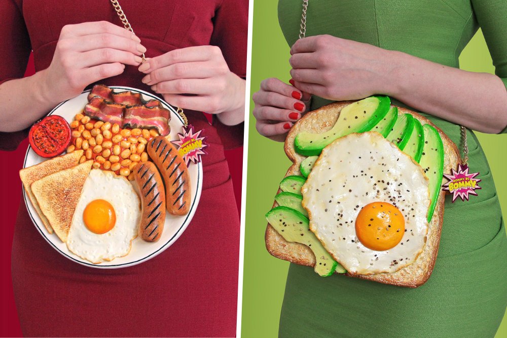 Breakfast Toast and Egg Sling Bag