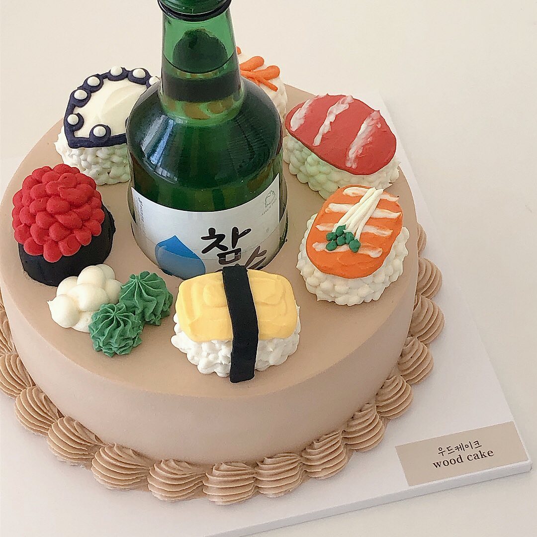 Soju Bottle Cakes