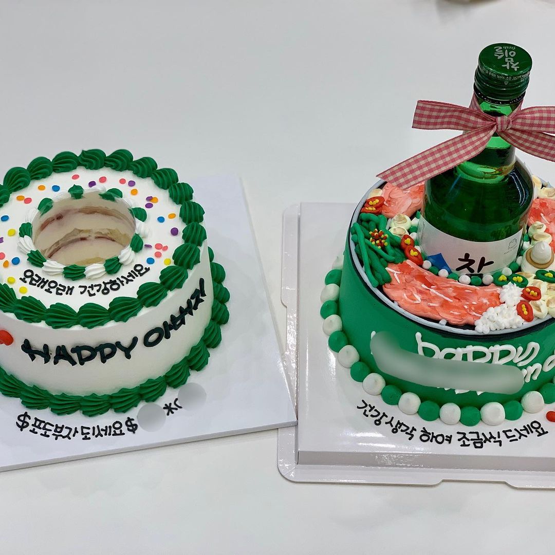 Soju Bottle Cakes