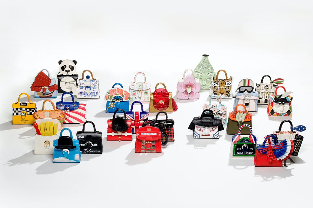 MINT Delvaux Charm Miniature Bag Japan Kabuki Brilliant 21E03-173