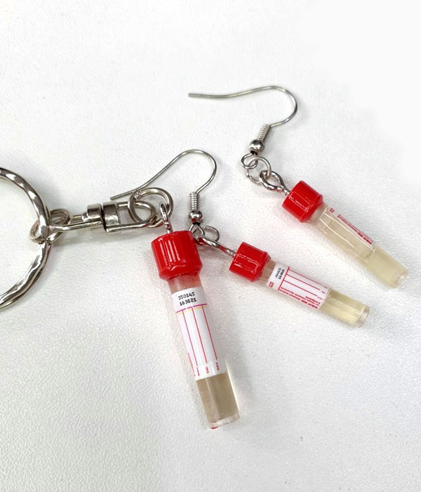 test tube earrings