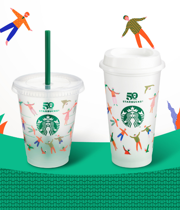 Starbucks Is Giving Out Reusable Cups For Their 50th Anniversary