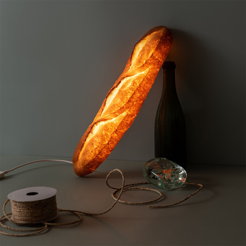 lamp made of bread