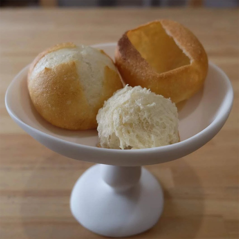 lamp made of bread