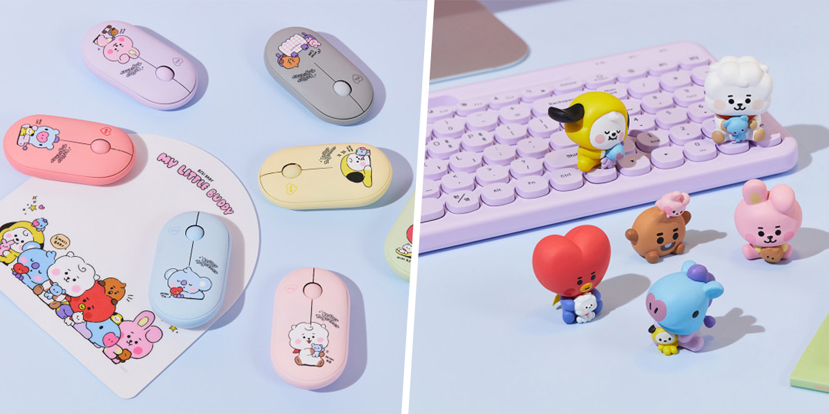 These Baby BT21 Keyboards Come With Matching Mouses & Figurines To Accompany Your Lonely WFH Days