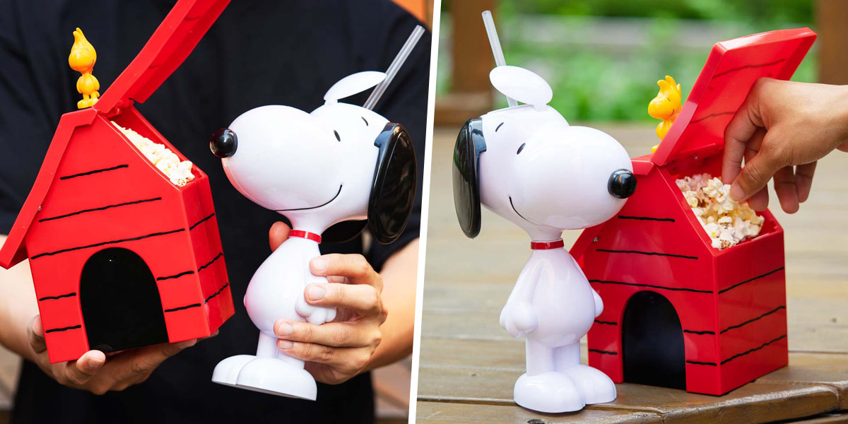 Golden Village Now Has Snoopy Combo Sets Of Tumblers & Popcorn Buckets For You & Your Peanut Gang