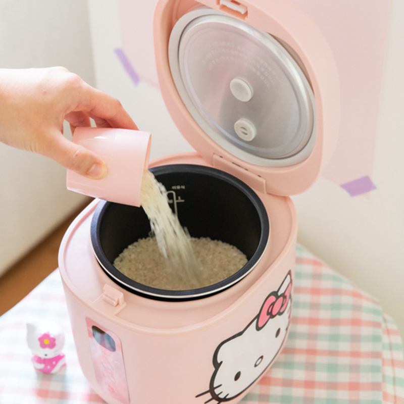 This Mini Hello Kitty Electric Cooker Includes Matching Pink