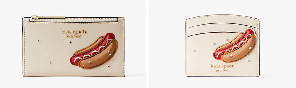 kate spade hot dog coin purse