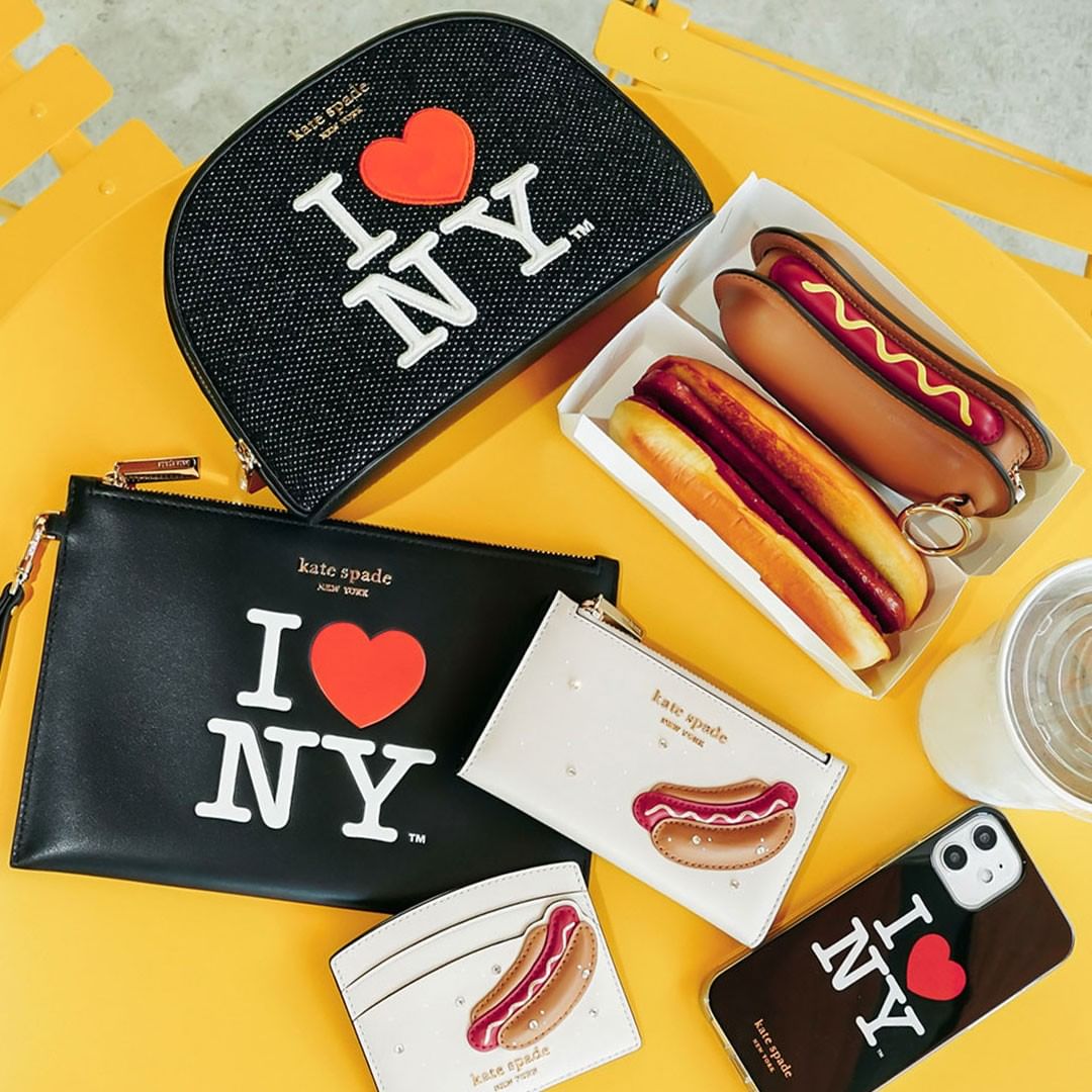 kate spade hot dog coin purse