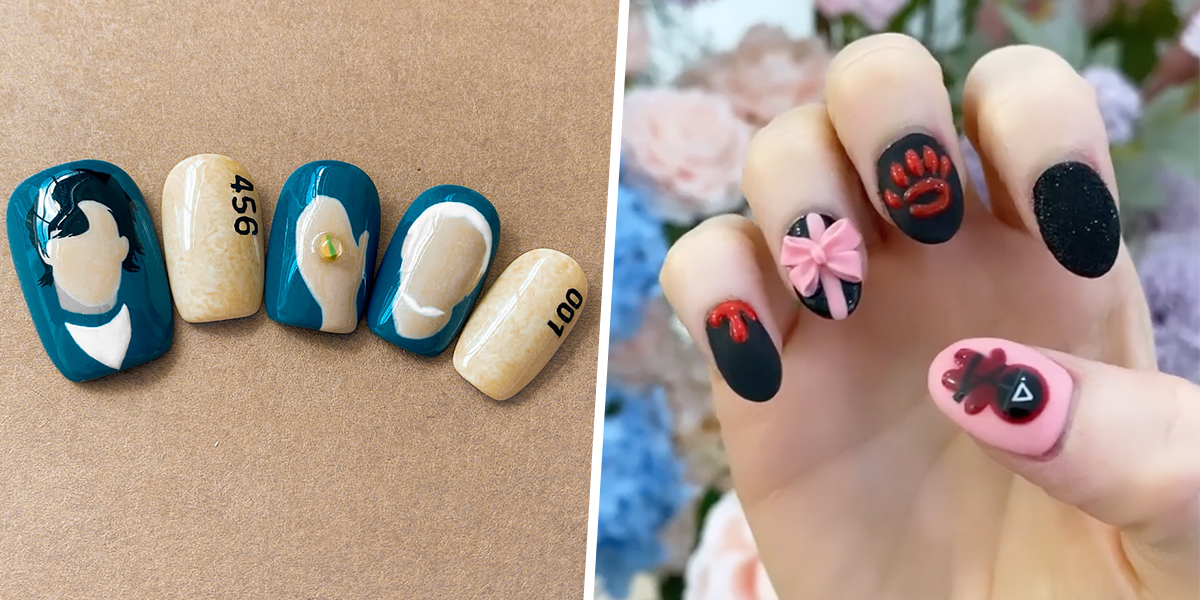These Squid Game Nails Come In Designs Of Characters, Games & Scenes To Flex Your Love For The Show